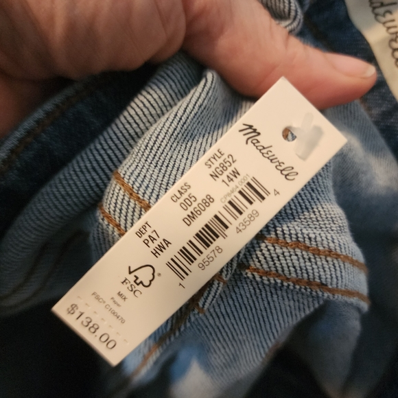 NEW Madewell 9" Mid-Rise Skinny Jeans in Heathfield Wash - Picture 8 of 8